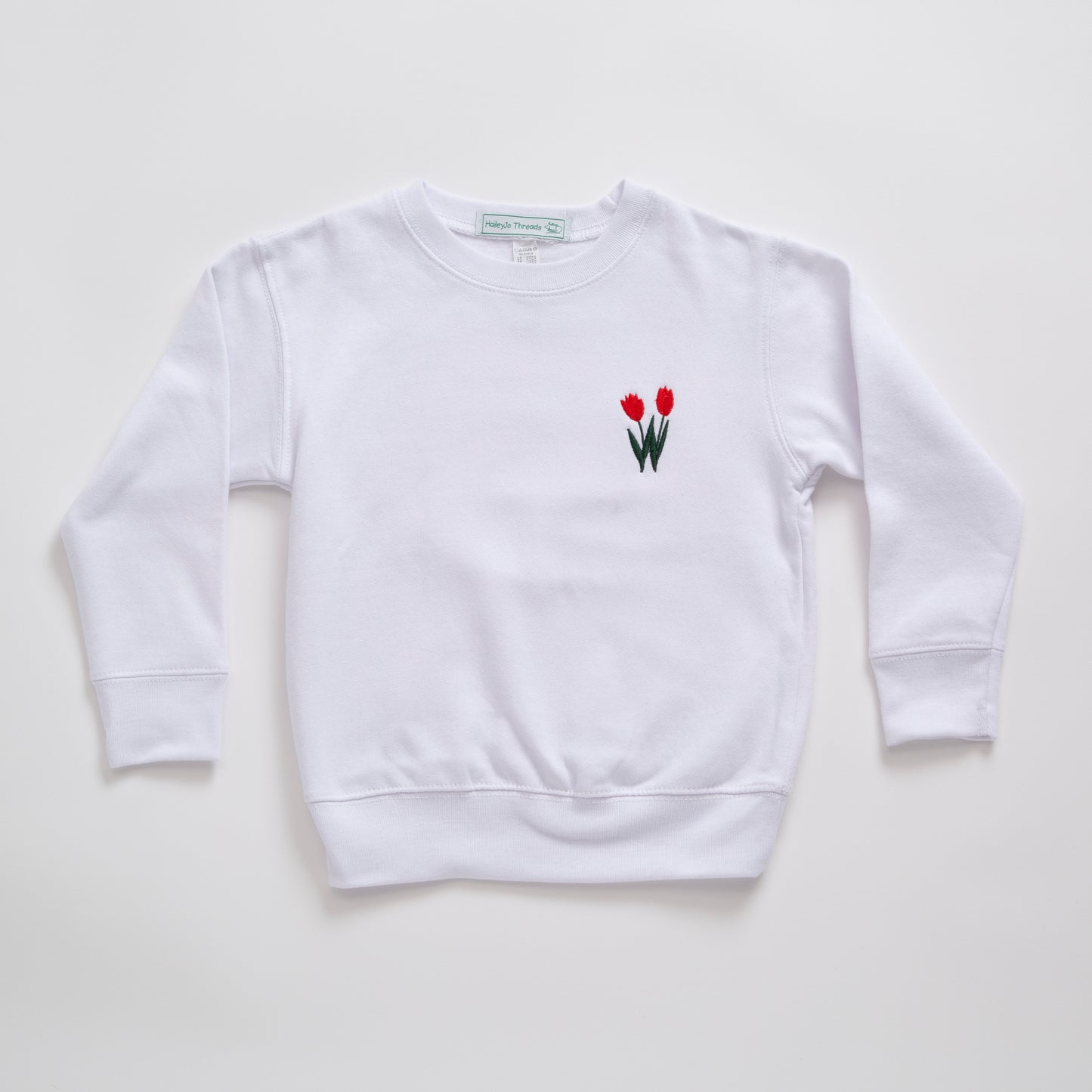 Kids Sweatshirt Red Flower